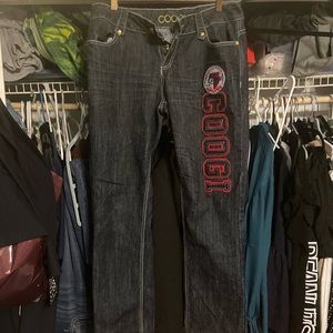 COOGI Patched Stretchable Jeans
